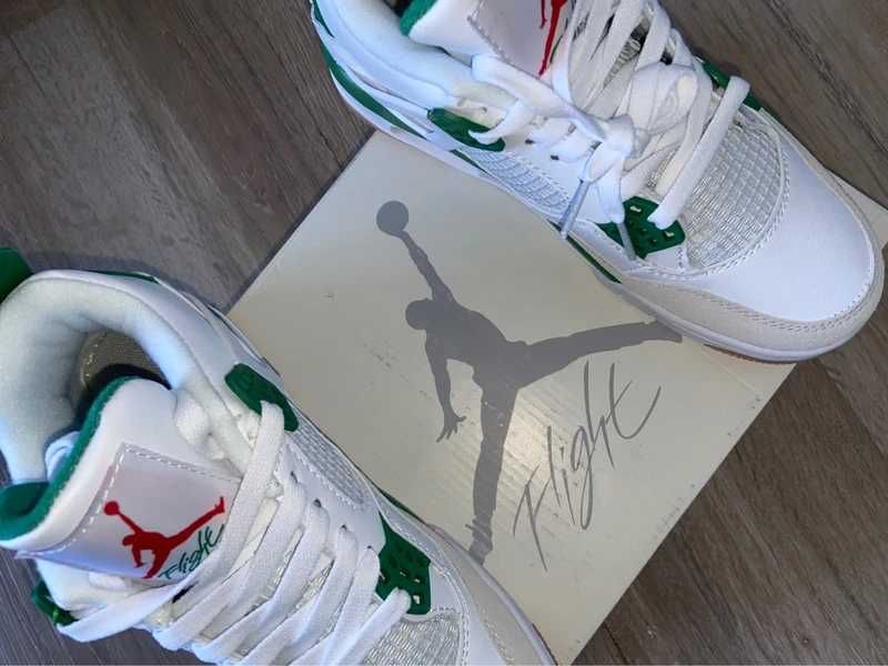 Buty meskie Mokasyny Jordan_4_Retro_SB_Pine_Green R44