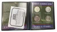 Zestaw 4 monet - USA - Kennedy Half Dollar - seria Wielcy Amerykanie