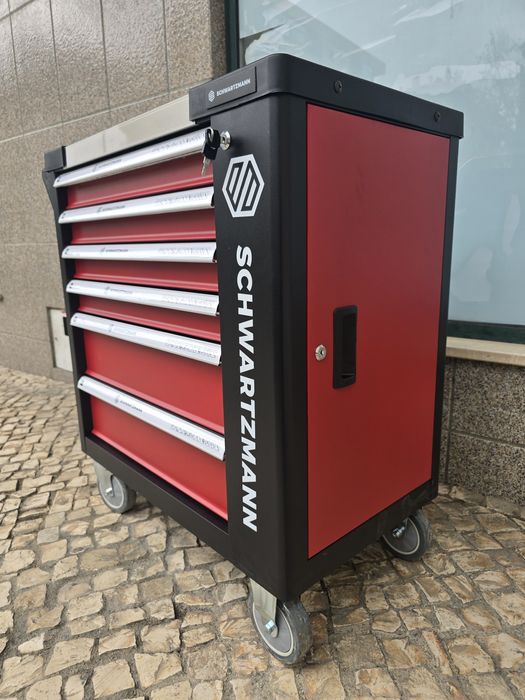 Carrinho de ferramentas 6 gavetas 4 completas novo