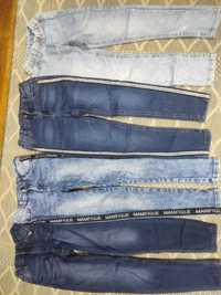 Spodnie jeans r. 140