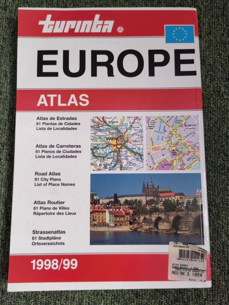 Atlas Europa, edição 1998/99 da Turinta