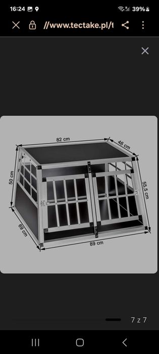 Klatka dla psa do samochodu