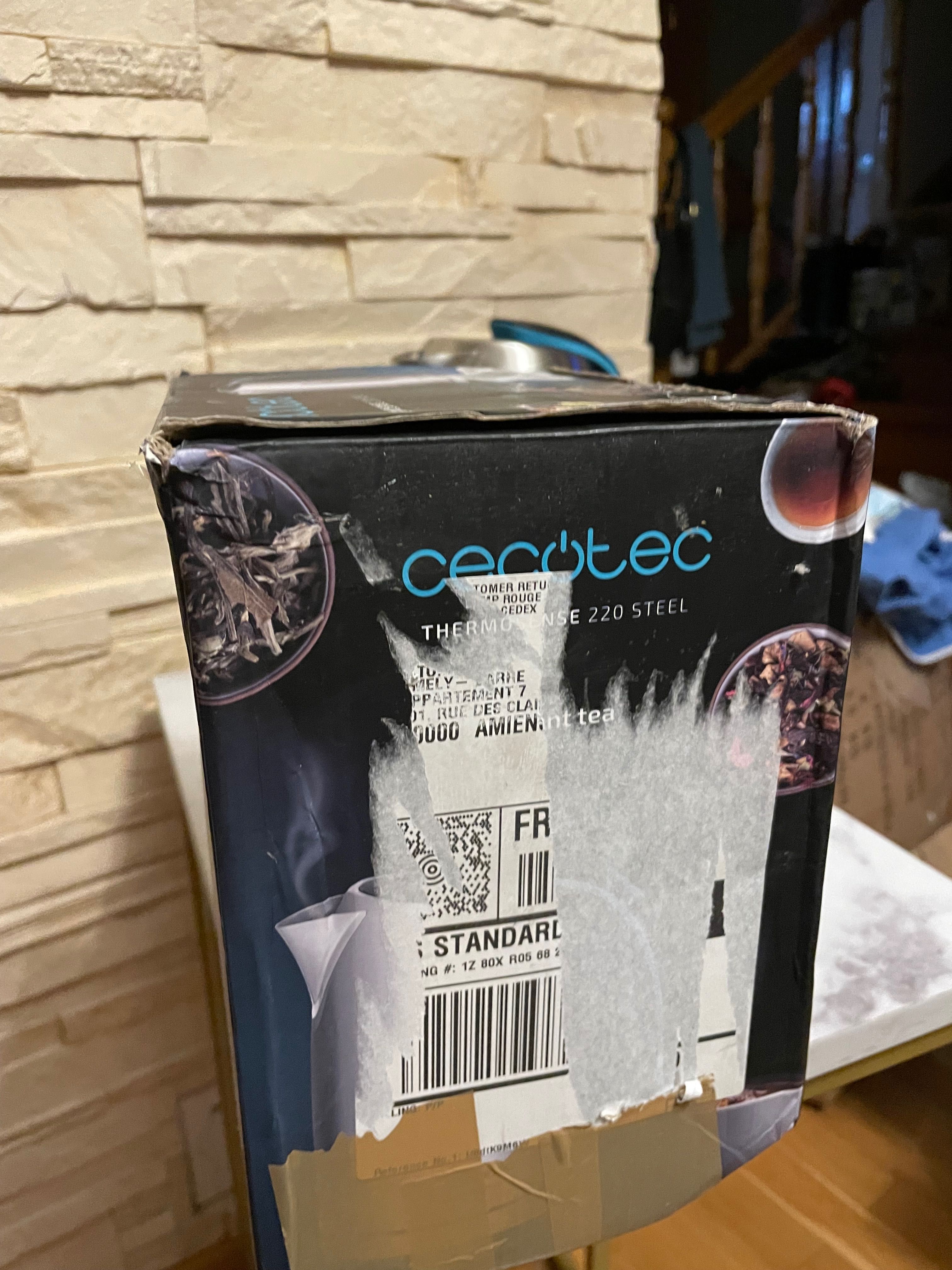 Czajnik elektryczny Cecotec ThermoSense 220, 1630 W 1,2 l srebrny