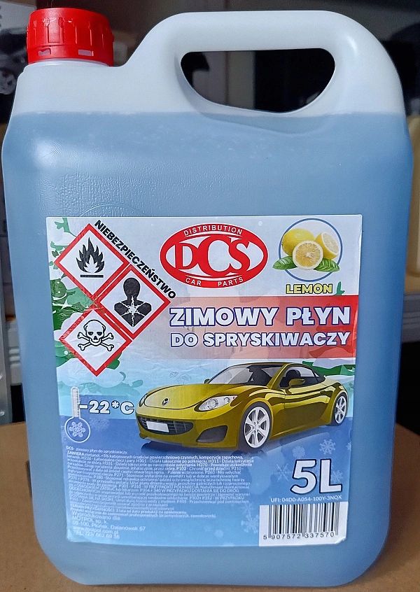 Zimowy Płyn Do Spryskiwaczy Samochodowych -20°c 5l Na Fv