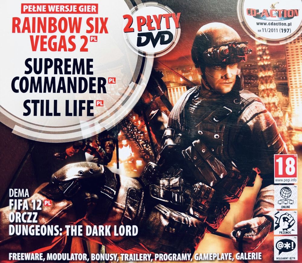 Gry CD-Action 2x DVD nr 197: Rainbow Six: Vegas 2