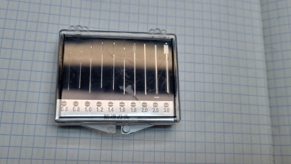 Набор сменных лезвий для часовых отверток "Т" образной формы, новые