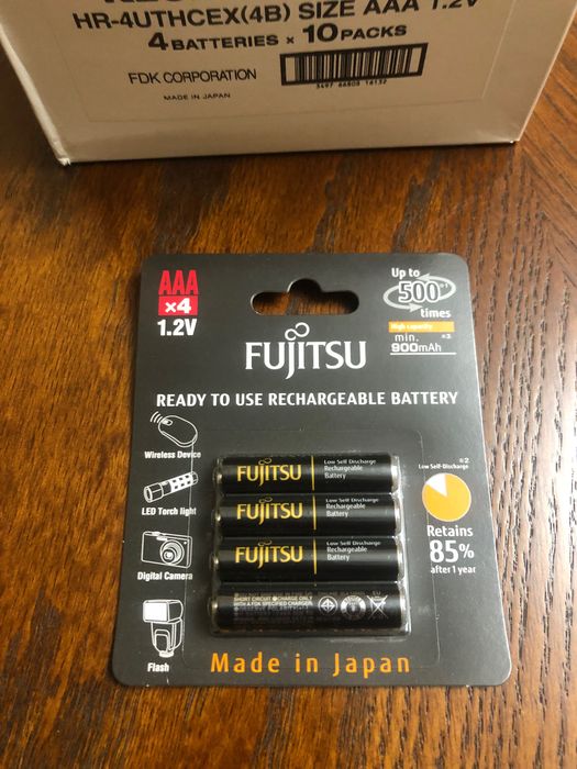 Акумулятори AAA Fujitsu HR-4UTHCEX(4B), аналог Panasonic Eneloop pro