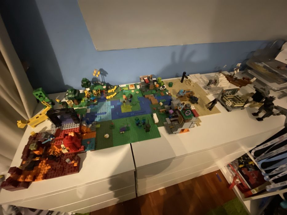 Wioska lego minecraft