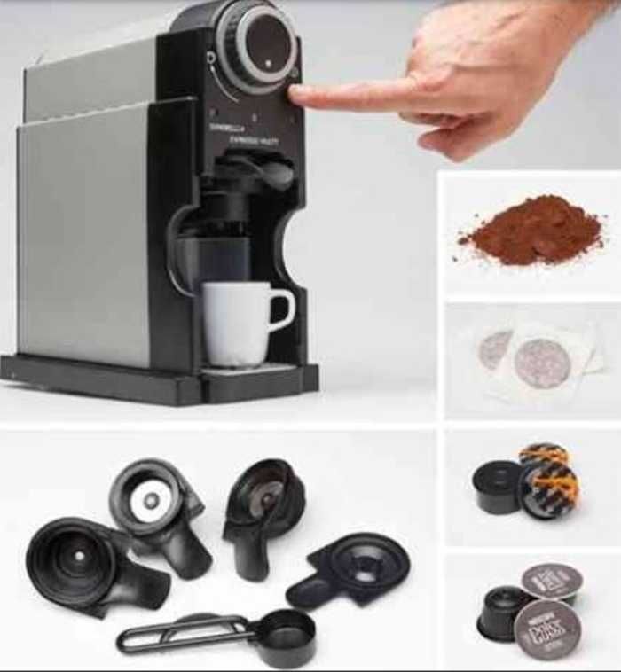 Maquina de café multimarcas Nespresso Dolce Gusto pastilhas também pó