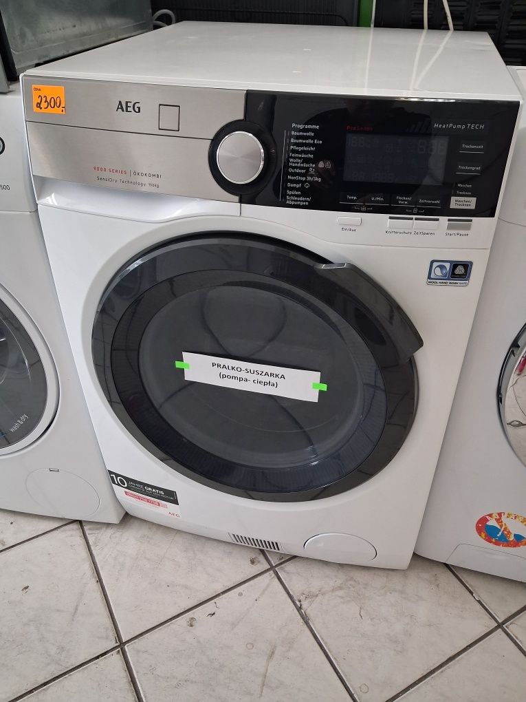 Pralko-suszarka AEG z pompą ciepła! Gwarancja i transport w cenie ‼️