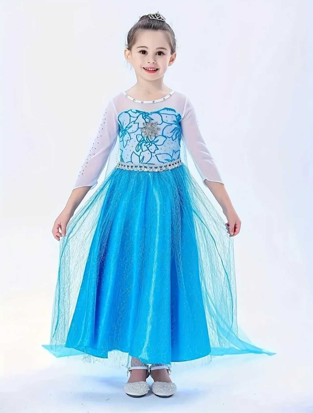 Nowa suknia Elsa Elza Kraina Lodu Frozen, r. 116 bal przebranie