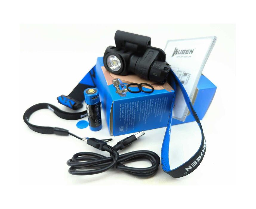 WUBEN H5 Налобний Універсальний Ліхтар (400 Люмен 73 Метри) є Магніт!