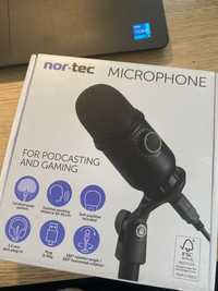 Mikrofon nor-tec podcasty gaming nowy, na gwarancji