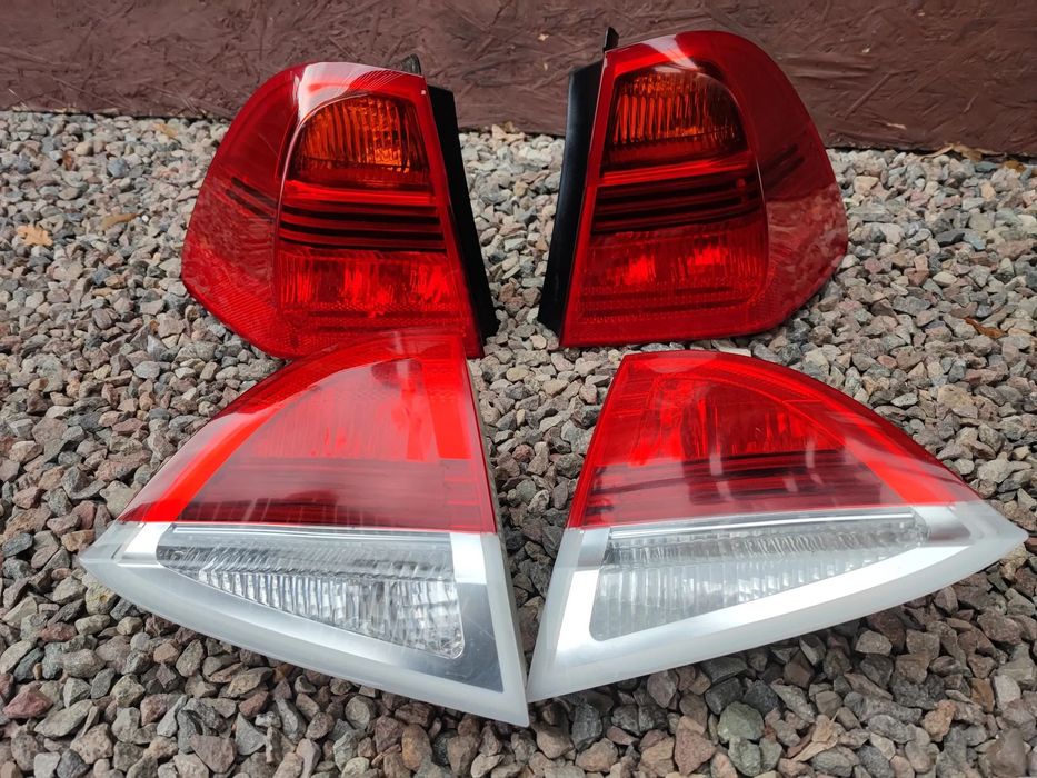 BMW E91 ORYGINALNY KOMPLET LAMP TYŁ / LAMPY TYLNE LEWE / PRAWE / W KLAPĘ O NR. 63 21 6 937 457 / 63 21 6 937 458 / 63 21 6 937 459 / 63 21 6 937 460 OEM W DOBRYM STANIE KOMPLETNE W WKŁADY SPRAWNE W 100%