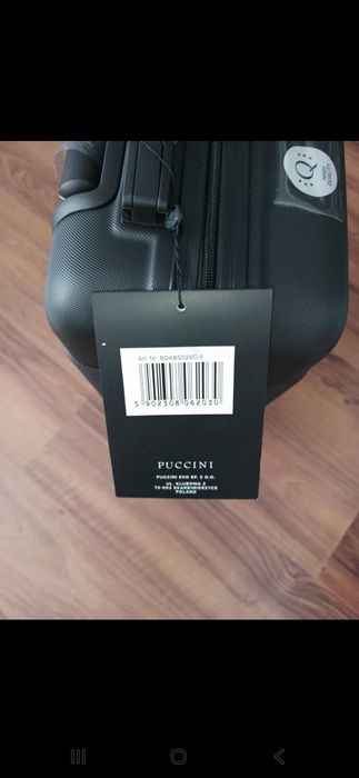 Walizka kabinowa Puccini nowa ABS, 4 kółka 360°