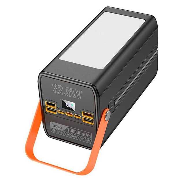 Павербанк power bank HOCO DB49 100000mAh Швидка зарядка 22.5W, ліхтар