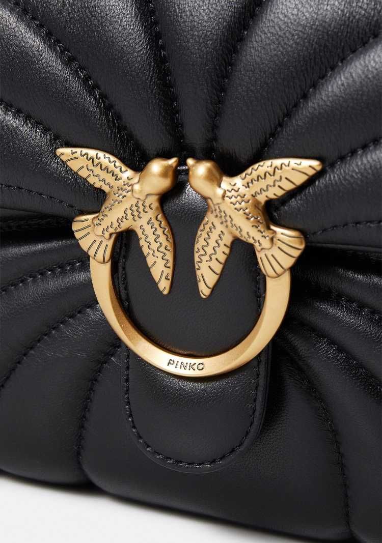 PINKO skórzana torebka listonoszka LOVE PUFF MINI BUTTERFLY