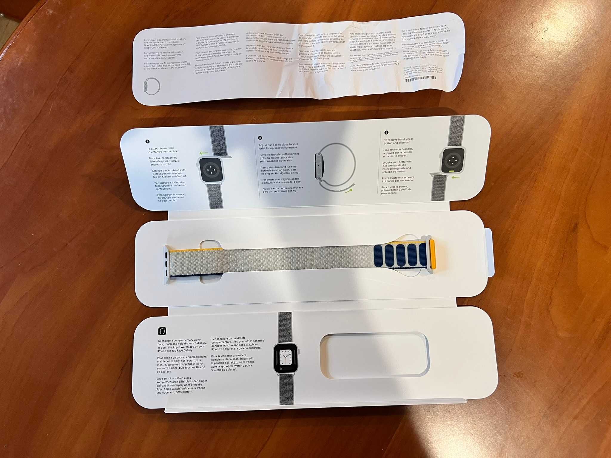 Pasek do Apple Watch 38 40 41 mm Solo Loop Sea Salt Oryginalne pudełko