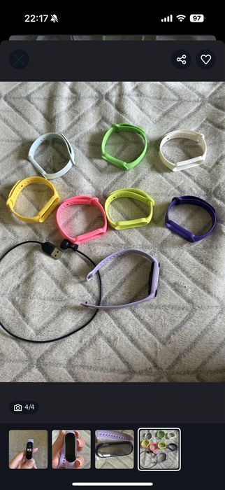 Mi band 5 фітнес браслет годинник