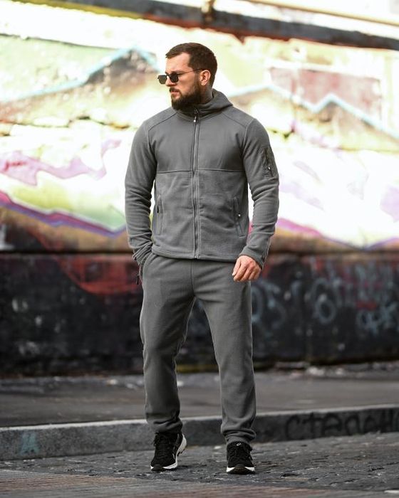 Зимній флісовий спортивний костюм ARCTIKA графіт/спортивний костюм