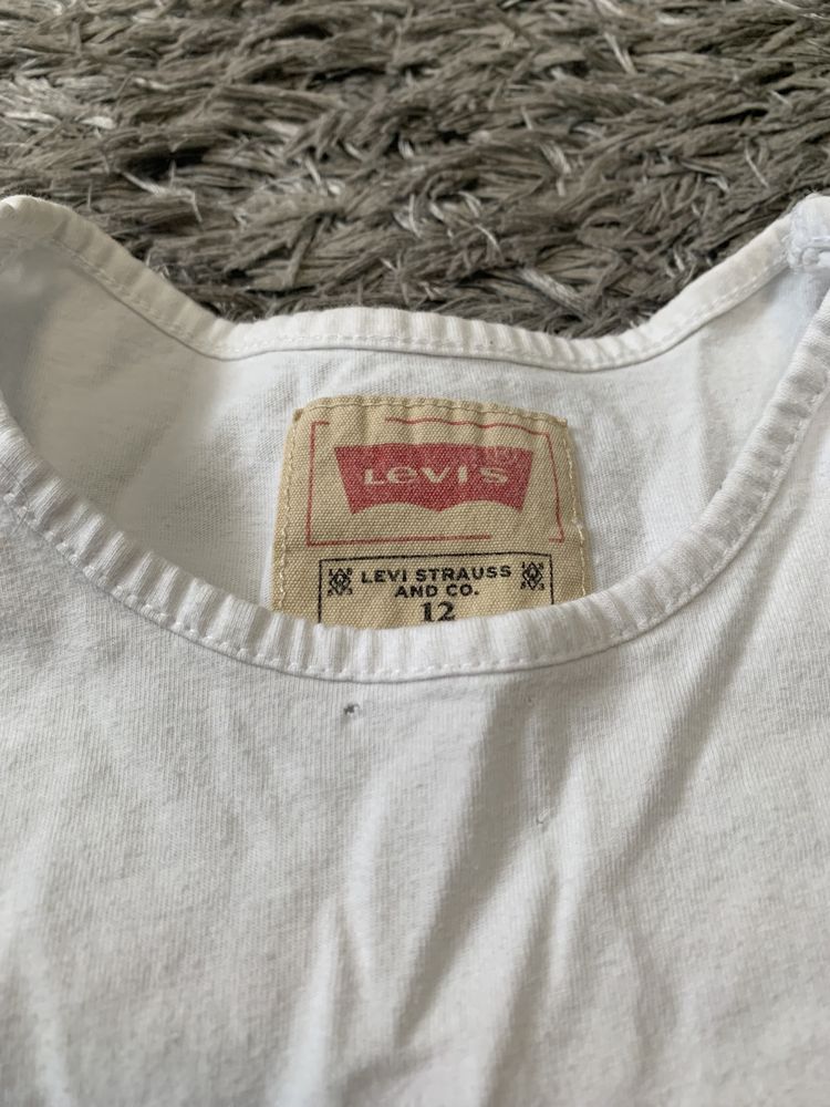 Koszulka tshirt dziecięca chłopięca Levis biała