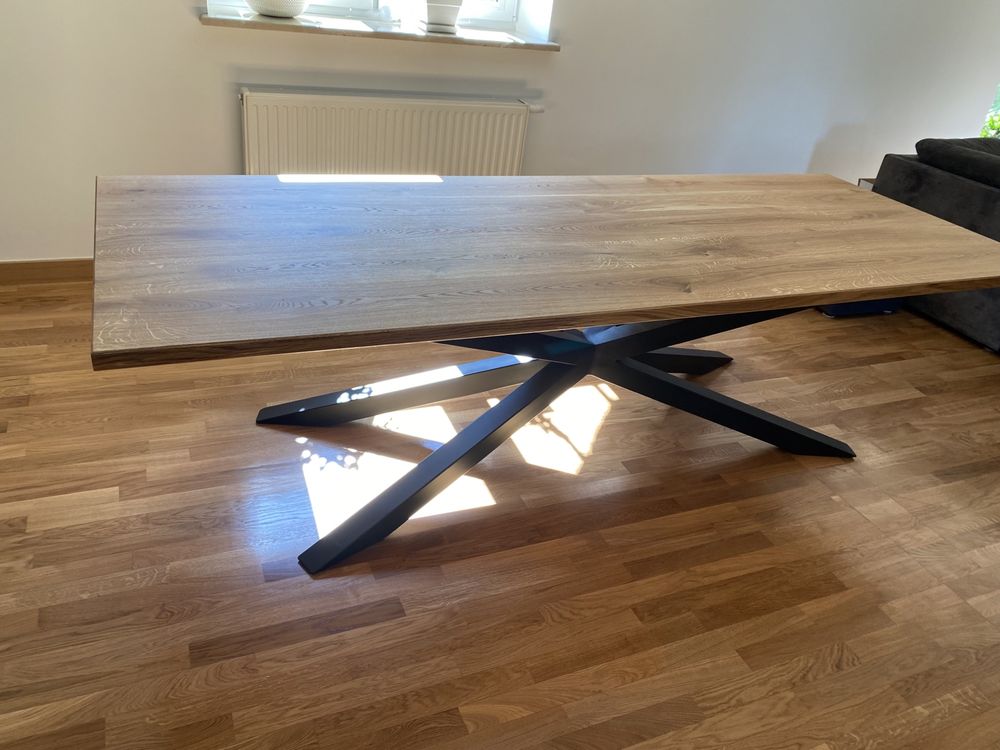 Stół pajak duży 260cm x 110cm loft lity dąb