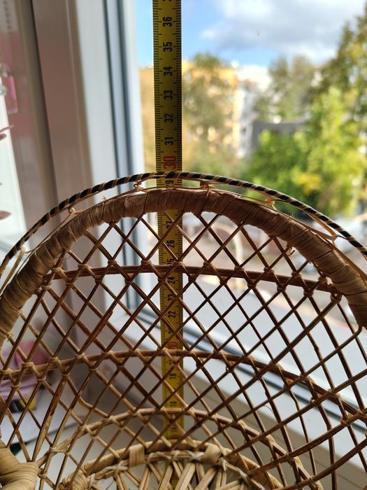 Rattanowy fotelik boho