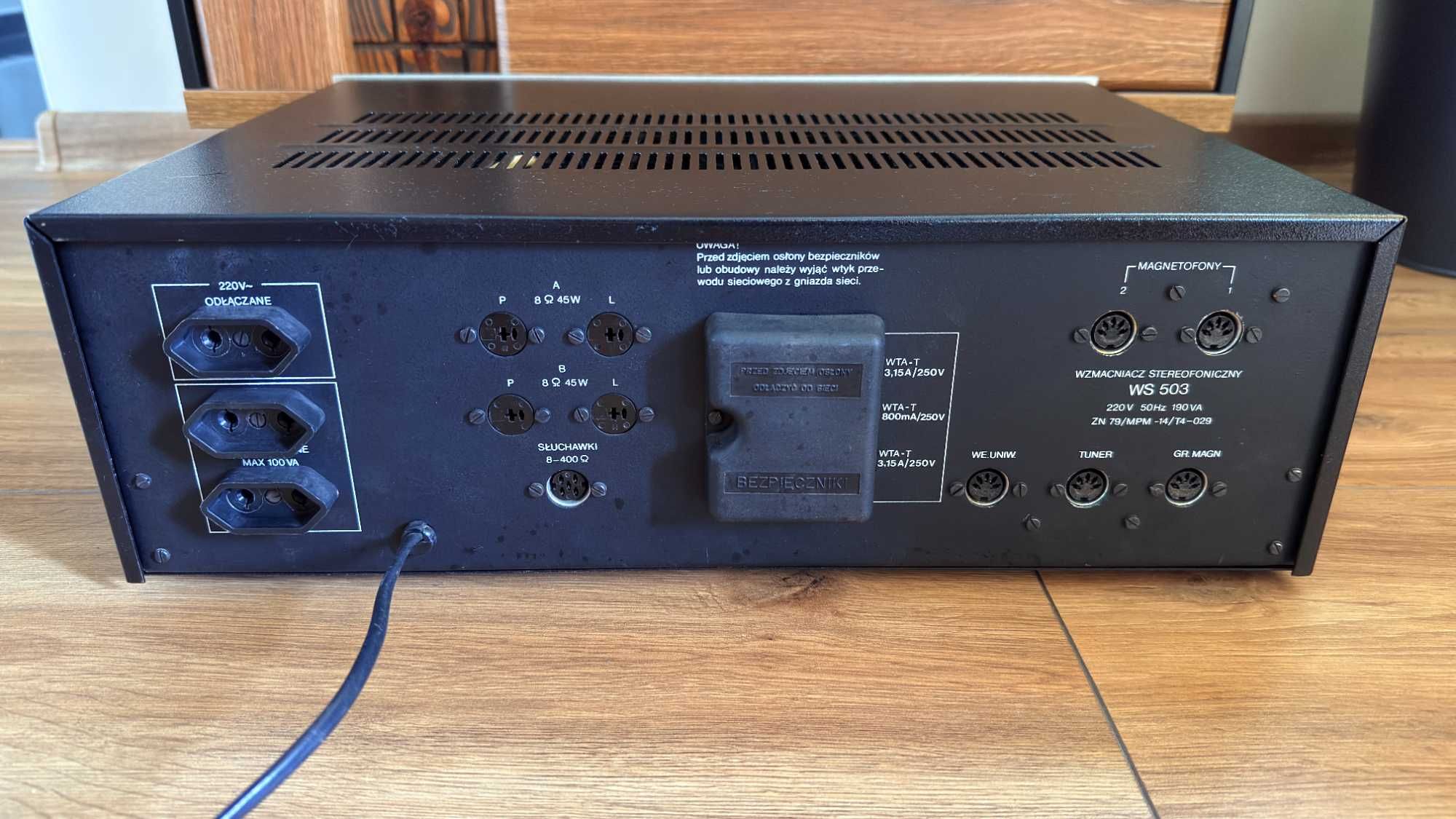 Wzmacniacz STEREO Unitra WS 503 100% Sprawny Po Serwisie !! BDB OKAZJA