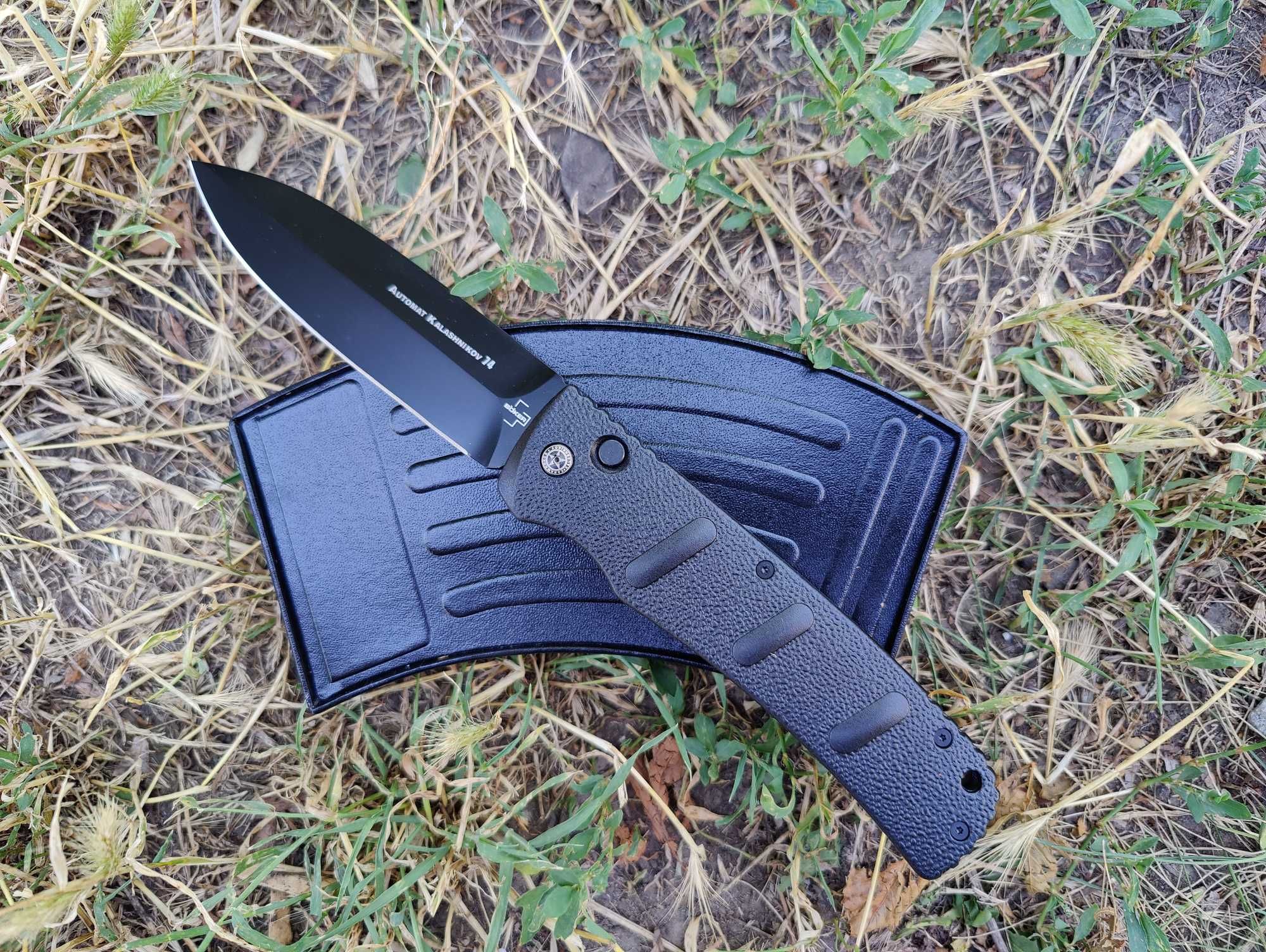 Складной автоматический нож Boker XXL Kalashnikov Dagger, Black D2