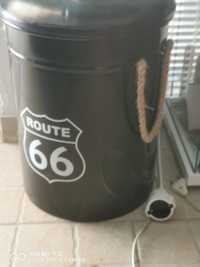 Tamborete em metal "ROUTE 66"