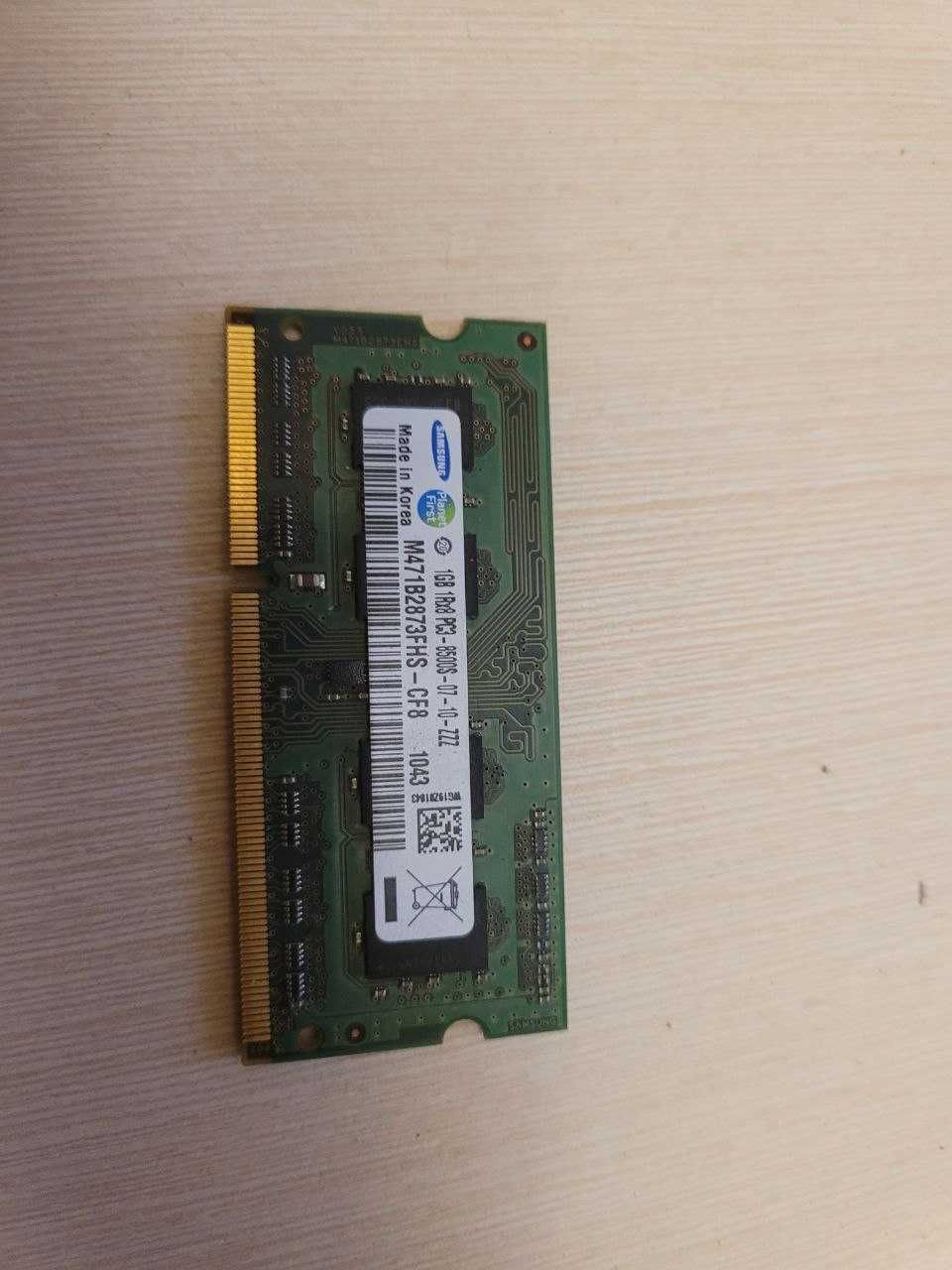 ddr3 оперативная память для  ноутбука 2gb и 1gb