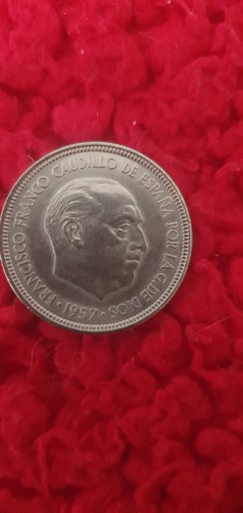 2 Moedas des pesetas de 1957