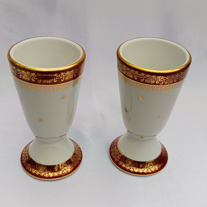 "Napoléon" Колекційні фарфорові бокали Limoges, D’Arceau-Limoges