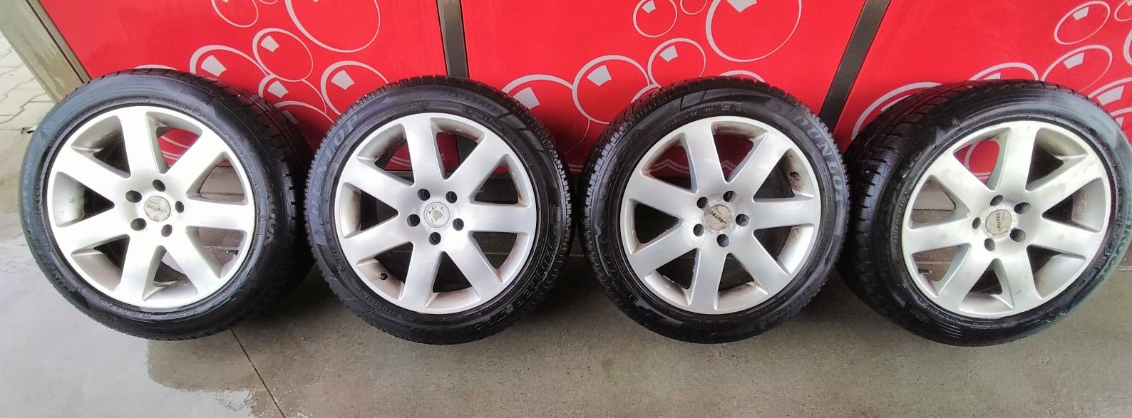 Koła 17 5x112 Audi VW Seat Skoda Opony 215/55R17 / Bieżnik 5 mm