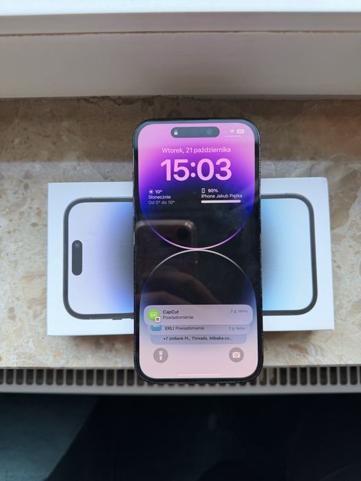 Iphone 14 Pro 128Gb 100% sprawny, uszkodzone tylne szklo