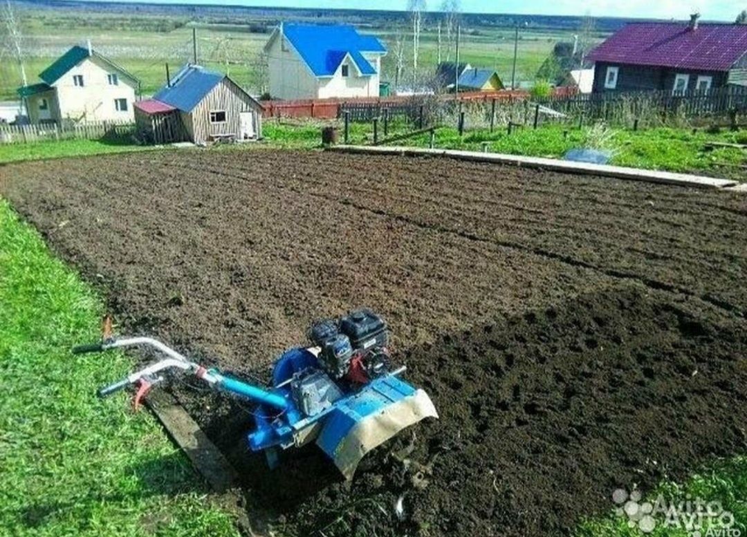 Вспашка земли любой сложности мотоблок трактор