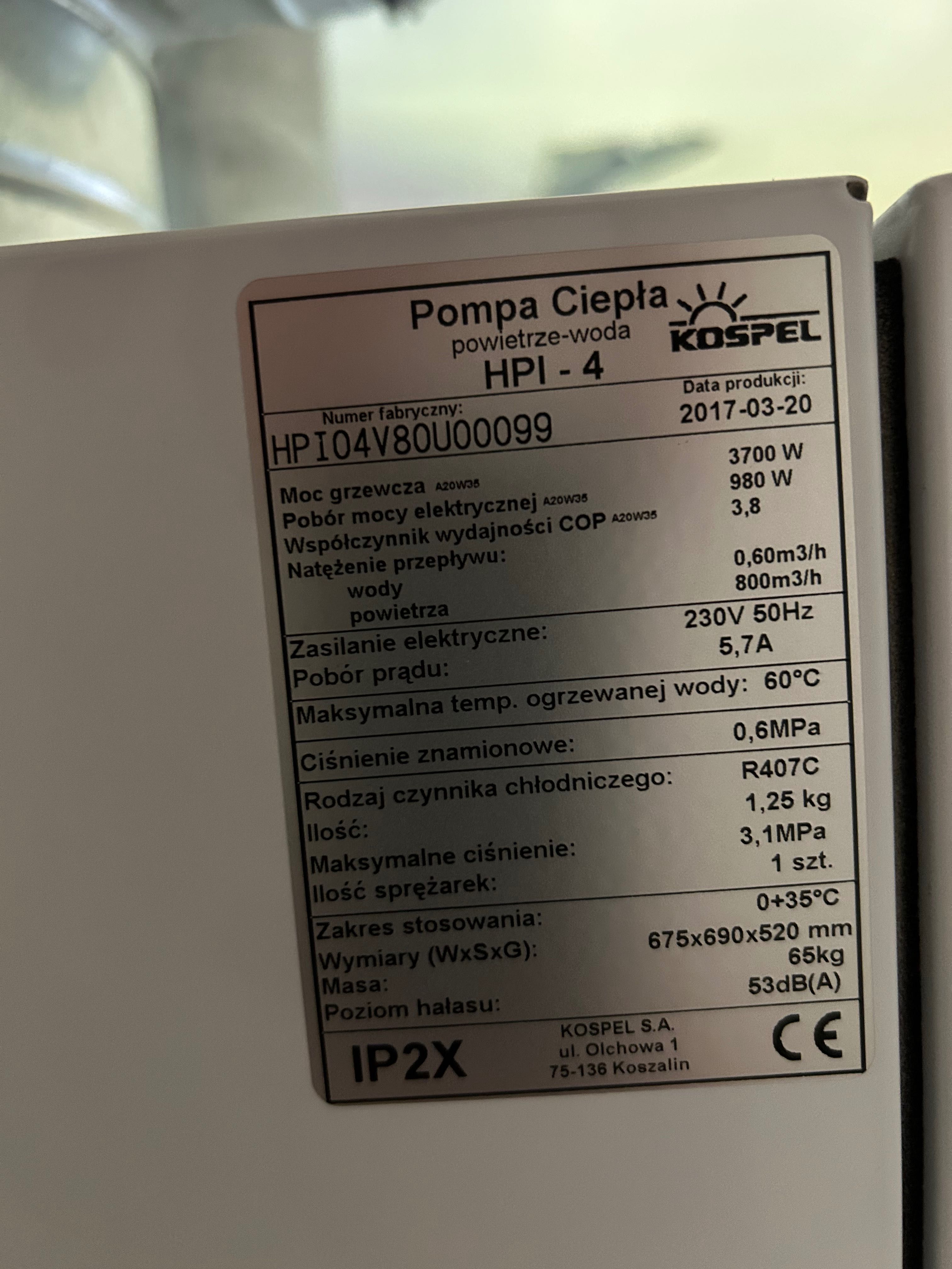 Pompa ciepła kospel