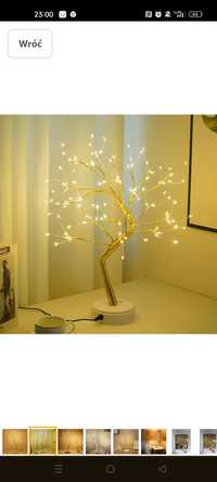 Drzewko LED, ciepła biel, zasilanie przez USB, drzewko bonsai,
