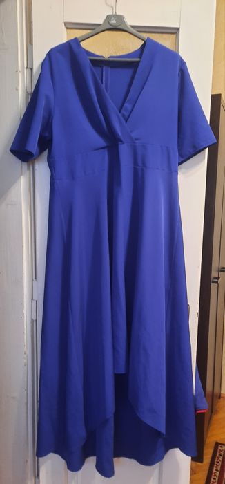 Плаття довге синє