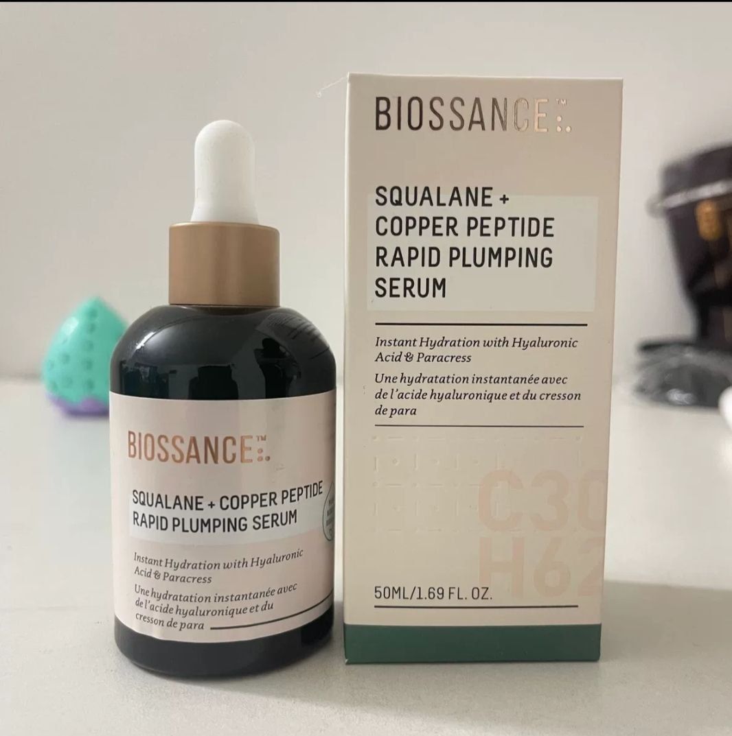 Сыворотка увлажняющая Biossance Squalane + Copper Peptide Rapid Plumpi