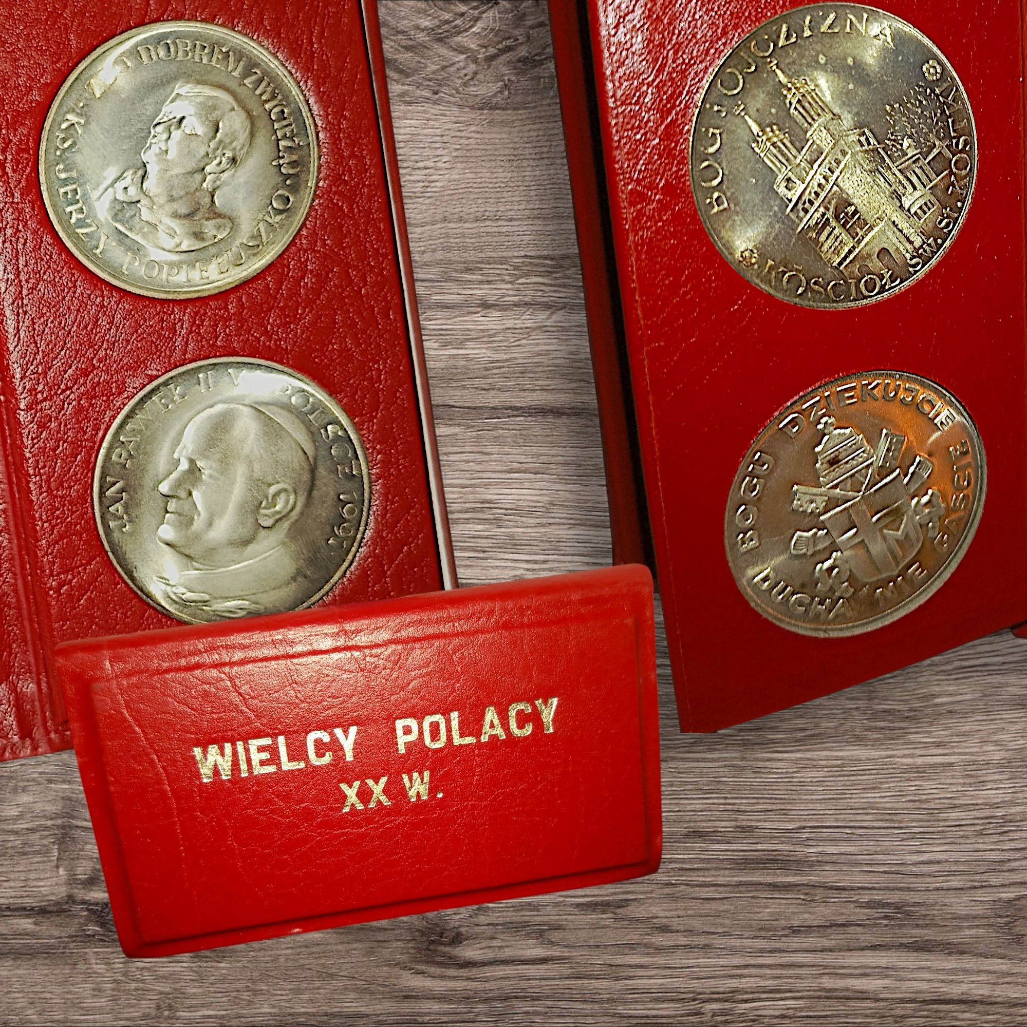 Wielcy Polacy medal Popieluszko Wyszyński pilsudski jp2