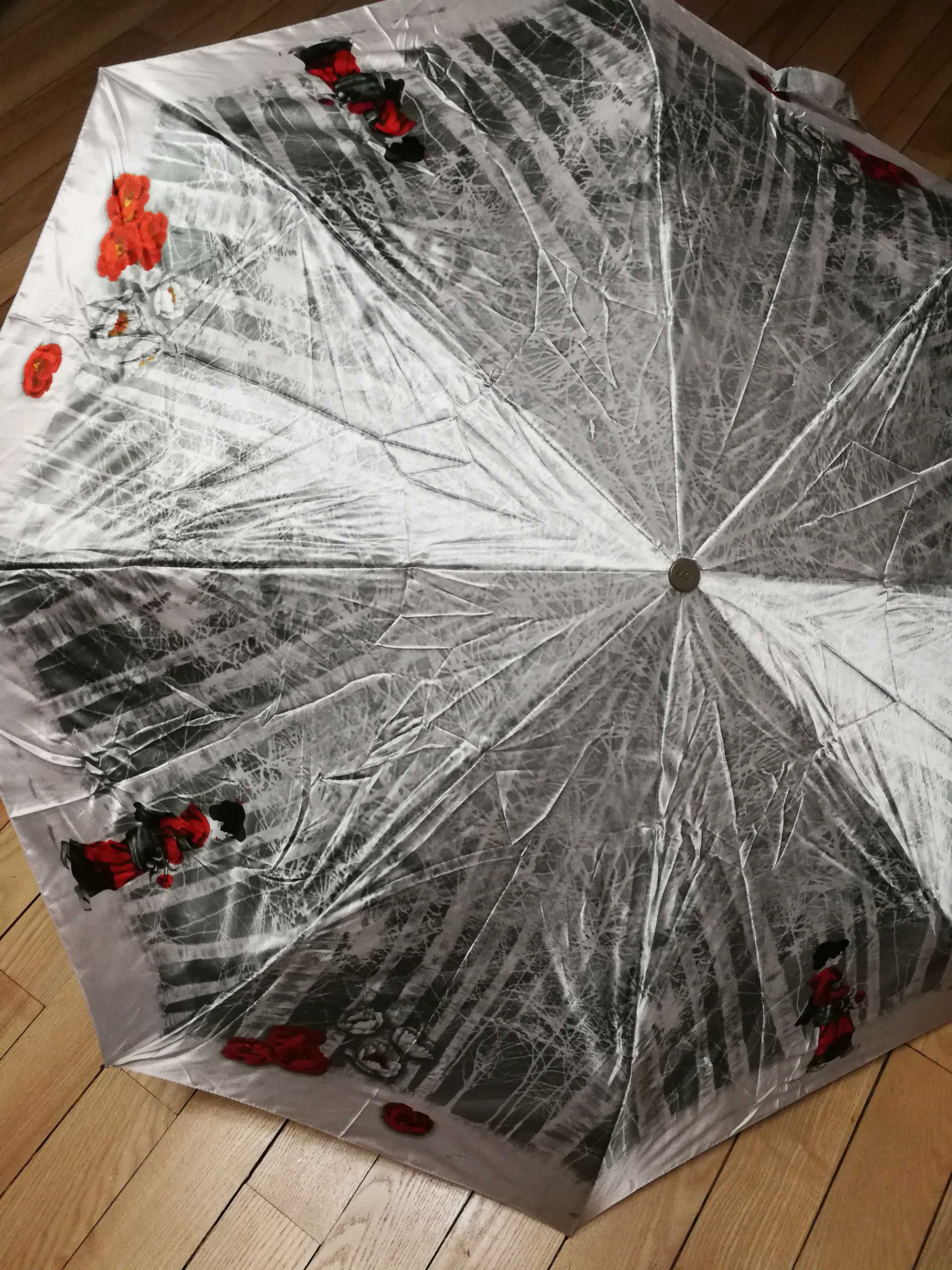 Parasol damski satynowy, automat.