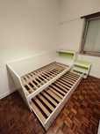 Cama IKEA solteiro dupla com cabeceira