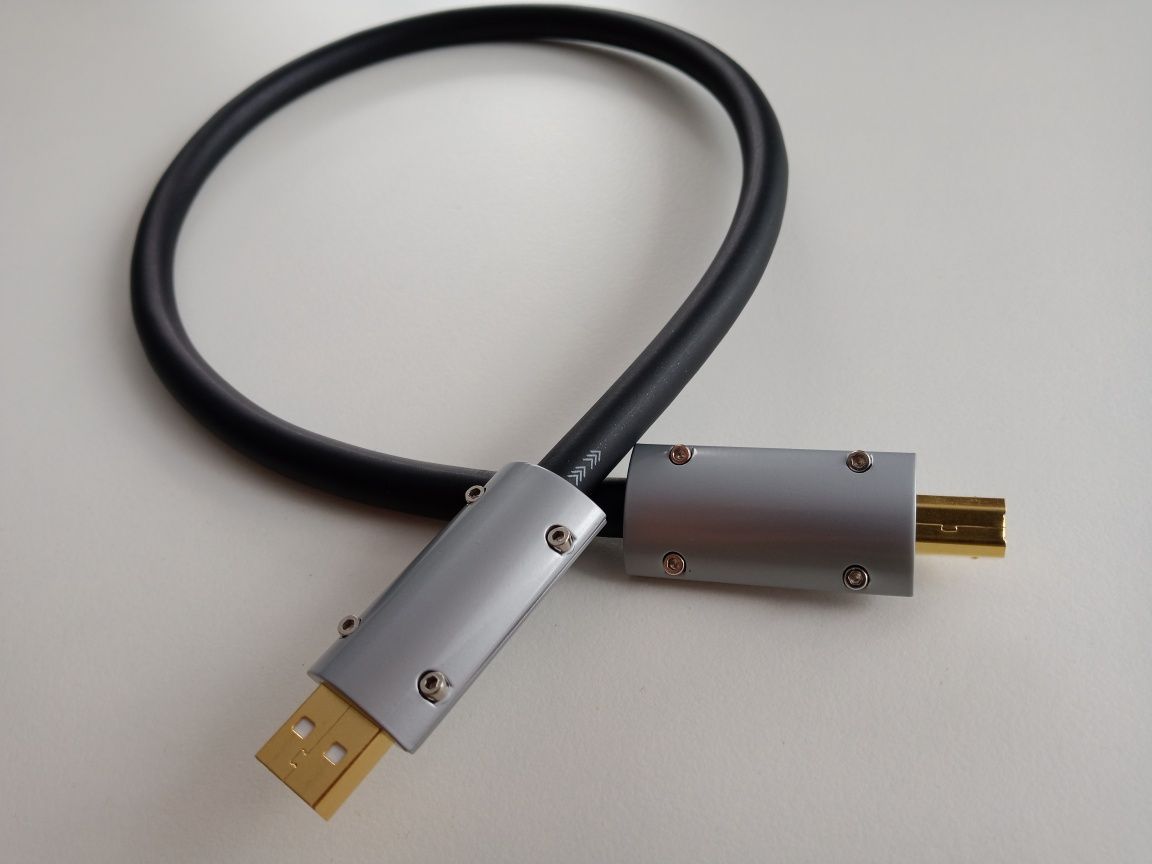 USB A -> USB B Xangsane SP-9003Ag 0.5m Srebro