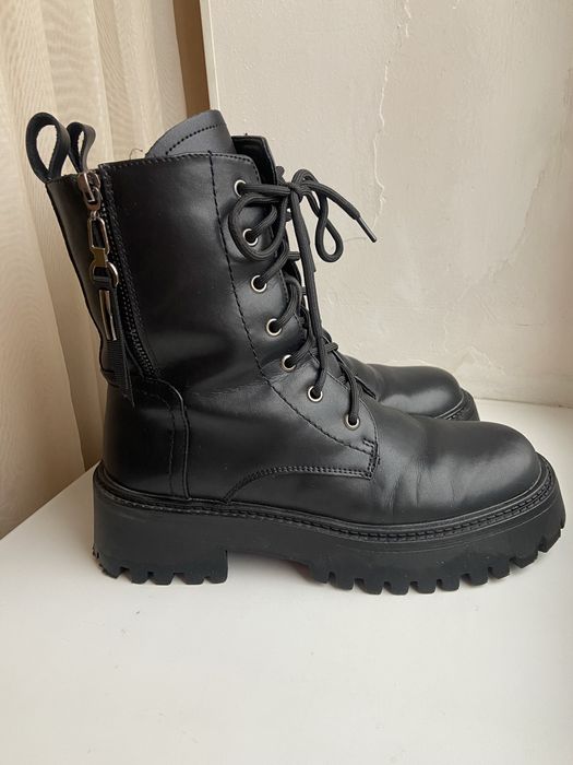 Зимові жіночі шкіряні чоботи