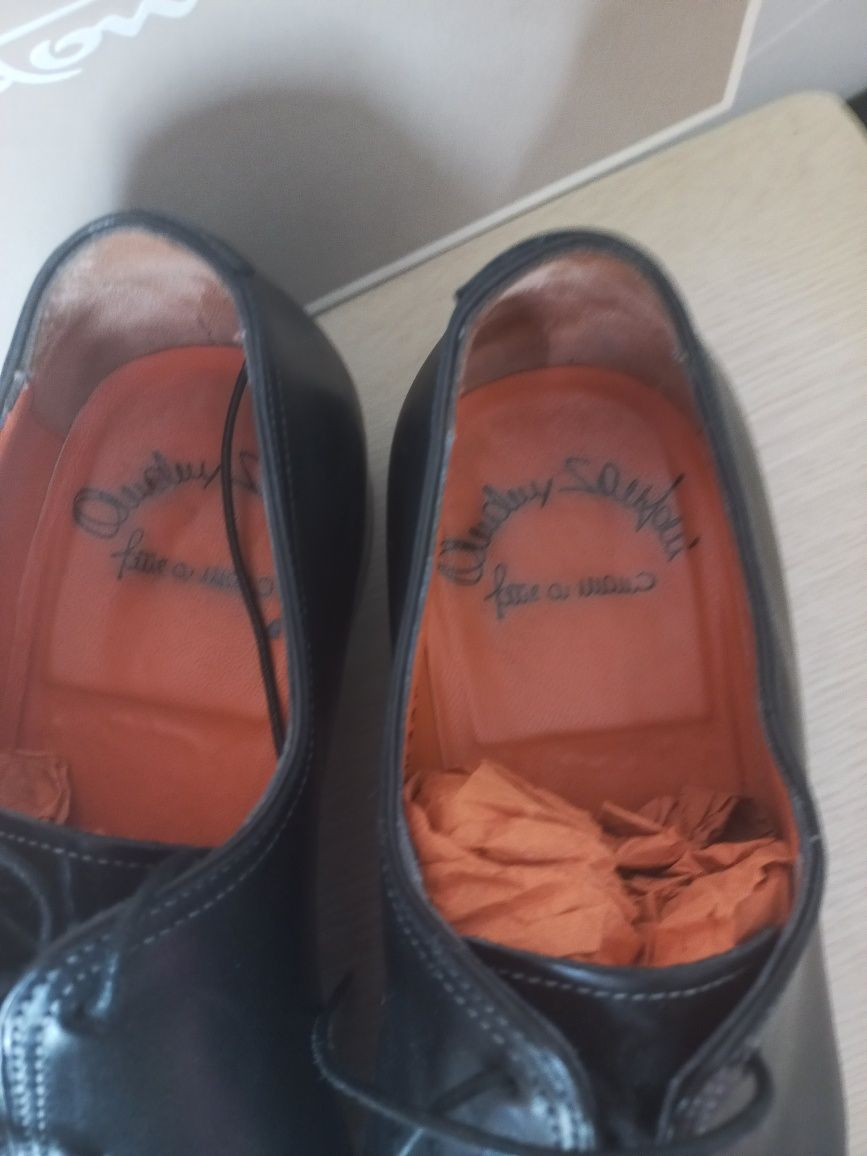 Туфлі кожані Santoni