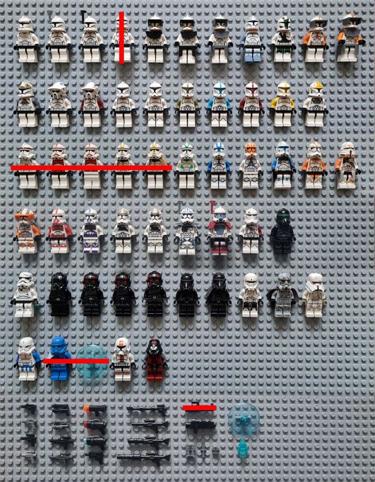Lego Star Wars мініфігурки (Клони та Штурмовики)