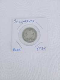 Moeda 50 Centavos 1935 Rara