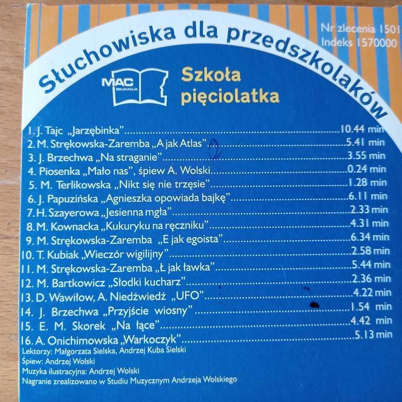 Scenariusze zajęć i słuchowisk w przedszkolu- 5 latek+ CD