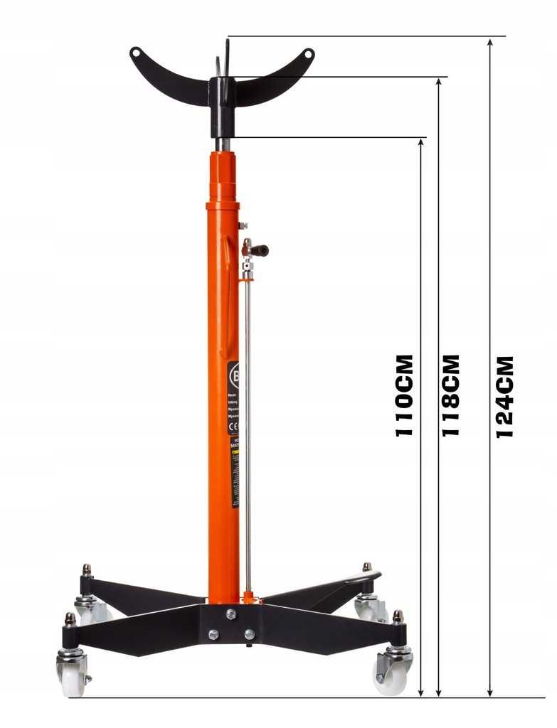 DOCISKACZ SKRZYNI BIEGÓW BJC podnośnik słupkowy hydrauliczny 600kg